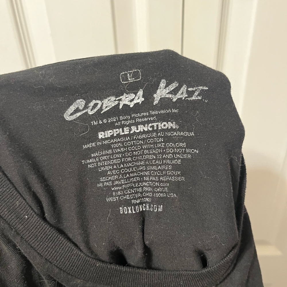 Cobra Kai Graphic Tee in Black - Picture 4 of 4